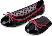 Sorprese – ballerina schoenen dames – Butterfly twists Jessica Black/Red – maat 37 - ballerina schoenen meisjes