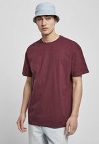 Urban Classics Heren Tshirt -5XL- Heavy Oversized Bordeaux rood