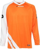 Patrick Victory Voetbalshirt Lange Mouw Kinderen - Oranje / Wit | Maat: 7/8