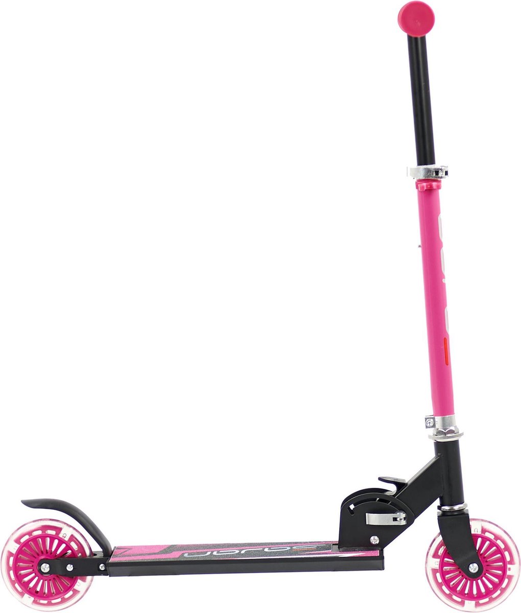 Sajan - Kinderstep - Step - Step met LED Wielen - Aluminium - Autoped - Roze — afbeelding 9