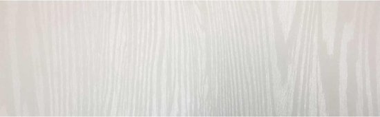 Decoratie plakfolie houtnerf look wit 45 cm x 2 meter zelfklevend - Decoratiefolie - Meubelfolie
