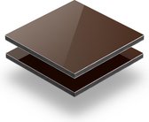 Alupanel bruin 3 mm RAL 8011 - 100x100cm
