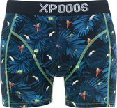 XPOOOS birds boxer blauw - XXL