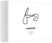Canvas Schilderij Formule 1 - Circuit - Zandvoort - 120x80 cm - Wanddecoratie