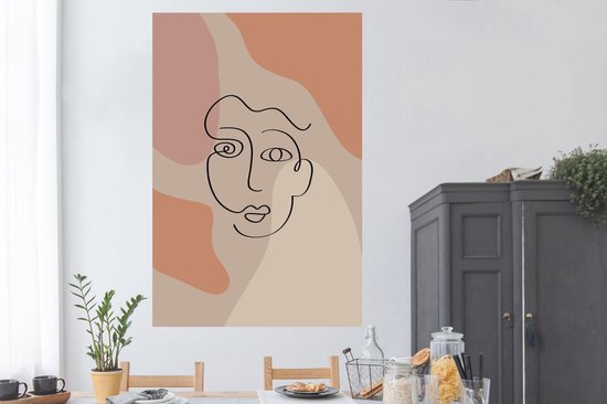 Affiche Pastel - Visage - Taches - 120x180 cm XXL