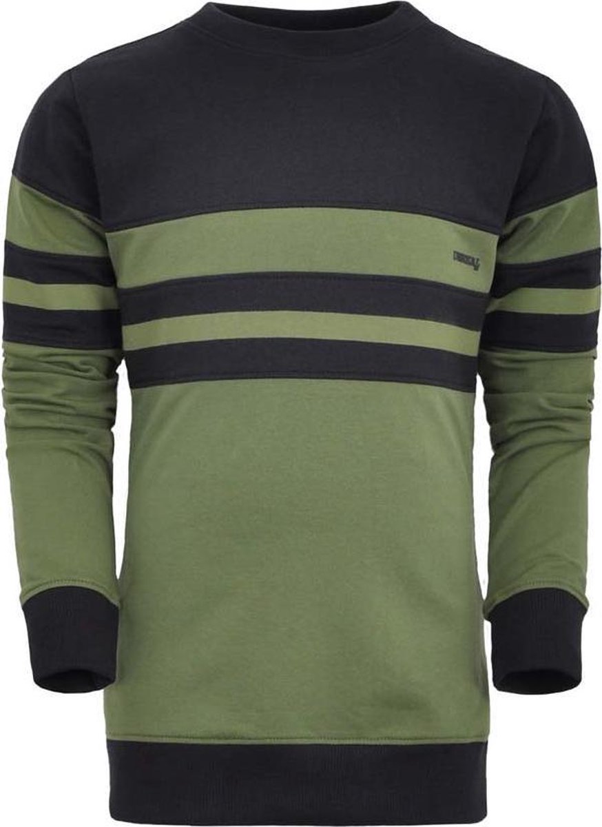 Unreal BA6 - Jongens Sweater Groen/Zwart 140