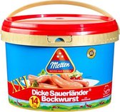 Metten Dicke Sauerlander Bockwurst XXL emmer 14 x 180 gr