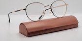ALAND OPTIEK Bril op sterkte +1,5 - elegante unisex leesbril +1.5 - goud - leesbril met brillenkoker en microvezeldoekje - Boshi B7115 C2 - Ronde lunettes - Monture en metal