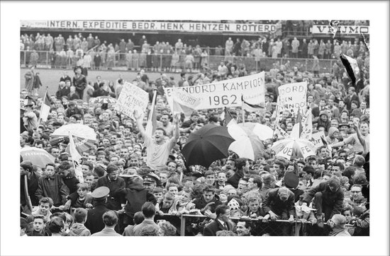 Feyenoord kampioen '62 - Walljar - Wanddecoratie - Schilderij - Canvas