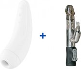 Satisfyer Curvy 2+ - Wit - Luchtdruk Vibrator + Rabbit Vibrator - Tarzan Vibrator