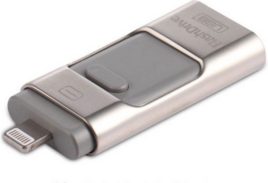 USB FLASH Drive voor iPhone 6 6+5 5S iPad / HD memory stick / Otg Micro /  16GB zilver | bol.com