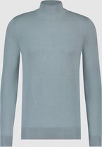 Purewhite -  Heren Slim Fit   Essential Trui  - Groen - Maat XS