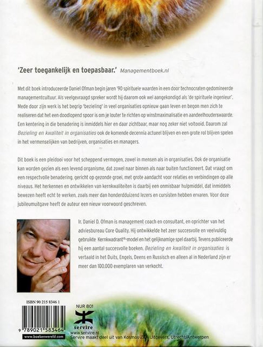 Bezieling en kwaliteit in organisaties - back cover