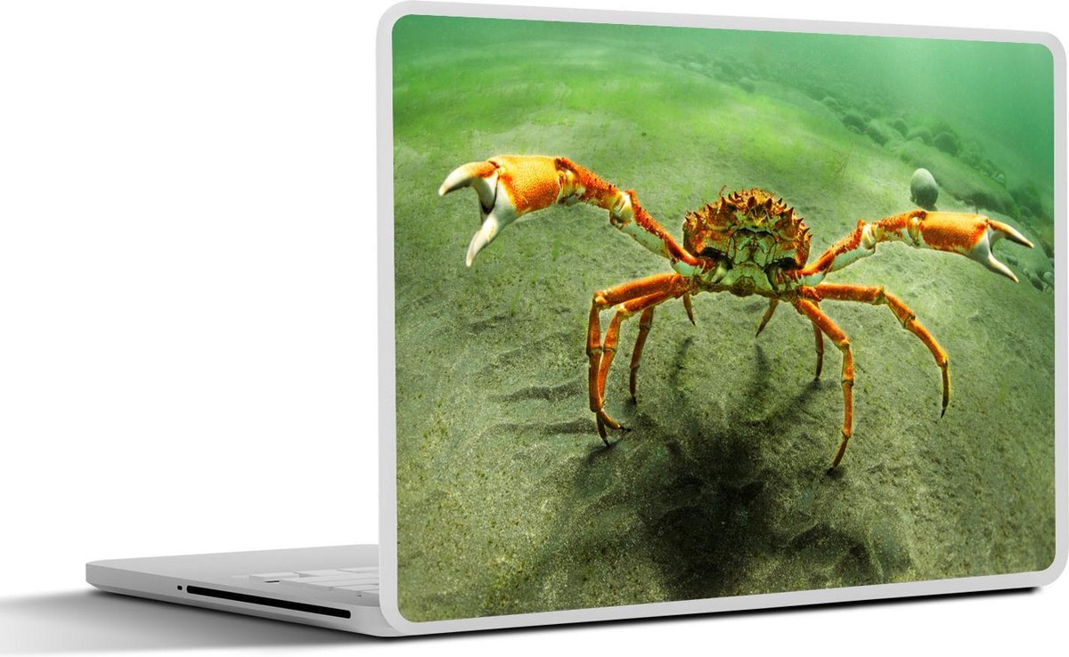 Afbeelding van product SleevesAndCases  Laptop sticker - 11.6 inch - Japanse reuzenkrab loopt over de bodem van de oceaan