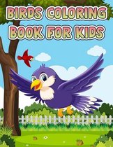 Birds Coloring Book For Kids Ages 4-8