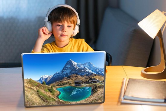 Sticker pour ordinateur portable - 13,3 pouces - Vue de la Jungfrau suisse près de l' Eiger