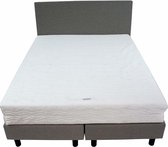 Bedworld Boxspring 180x220 - Stevig - Lederlook - Blauw (MD976)