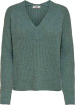 Jacqueline de Yong Trui Jdywendy L/s V-neck Pullover Knt 15204674 North Atlantic/w Black Pl Dames Maat - M