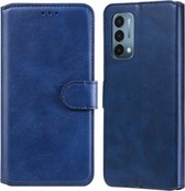 Klassieke Kalf Textuur PU + TPU Horizontale Flip Leren Hoes Met Houder & Kaartsleuven & Portemonnee Voor OnePlus N200 5G (Blauw)