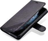 AZNS Apple iPhone 13 Hoesje Wallet Book Case Kunstleer Zwart