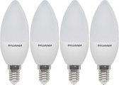 Ledlamp - E14 - 250 lm - kaars - mat - 4 stuks