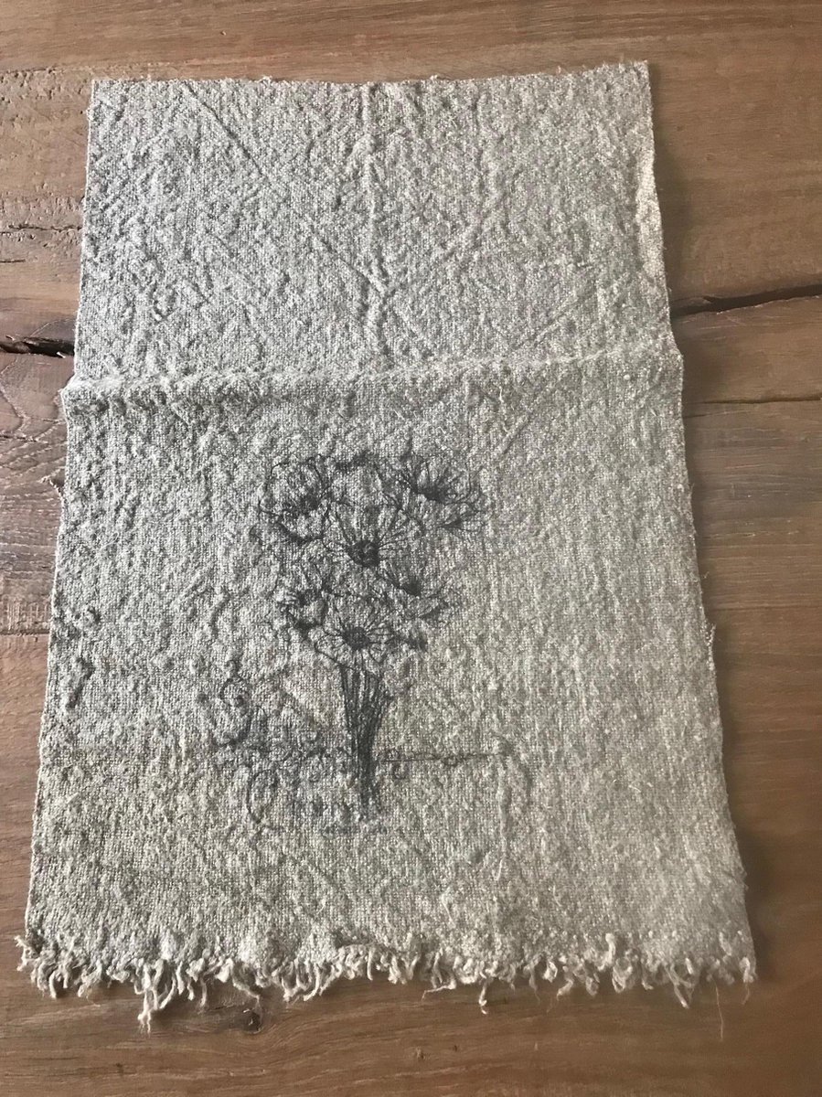 Shabby doek klaproos | 30x45 | Sierdoek | Gastendoekje | cadeau artikel