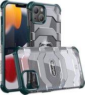 wlons Explorer-serie pc + TPU-beschermhoes voor iPhone 13 (donkergroen)