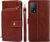 Ritstas PU + TPU Horizontale Flip Lederen Case met Houder & Kaartsleuf & Portemonnee & Lanyard Voor Xiaomi Redmi K30S (Bruin)