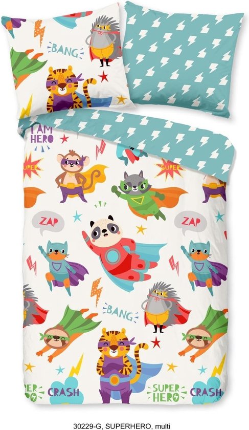 Housse de couette 100x135+1-40x60 enfants Good Morning no.30229 multi