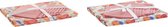 Placemat en servetten DKD Home Decor Perzik Katoen (2 pcs) (154 x 250 x 0.3 cm)
