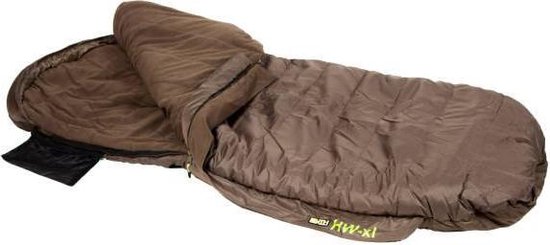 Faith HW-XL Sleepingbag - Slaapzak - Extra Groot - 205 x 90 - Olive green - 5 Seizoenen Deluxe - Fleece Voering