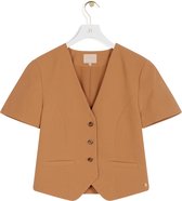 JOSH V   DANICA Blazer Top Bruin - Maat XL
