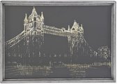 Schilderij DKD Home Decor Metaal Kristal Londen (81 x 6 x 61 cm)