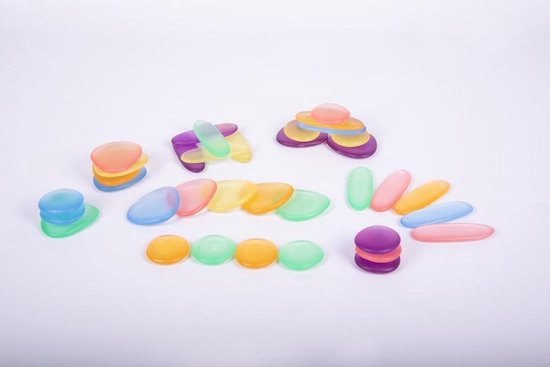 Afbeelding van het spel TickiT Junior Rainbow Pebbles Clear