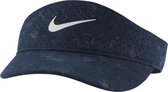 Nike Wm Court Advantage Visor DD0291-451, Vrouwen, Marineblauw, Pet, maat: One size