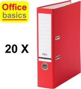 Office Basics Ordner - karton - rood - rug 80mm - set 20 stuks