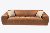 Zitbank rechts - stof cognac - L 252 x D 95 x H 77 cm - LIAM