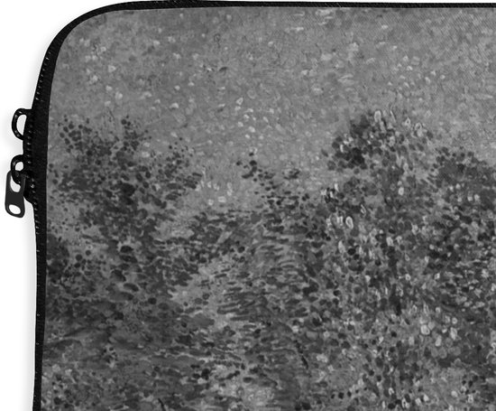 Pochette ordinateur 13 pouces 34x24 cm - Vincent van Gogh - Pochette Macbook & Laptop Banlieue de Paris; Route avec paysan épaule une pelle noir et blanc - Peinture Vincent van Gogh - Pochette pour ordinateur portable avec photo