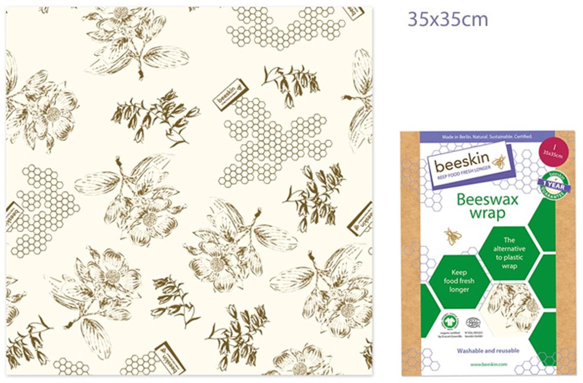 Bijenwasdoek Large - 35x35 - Flower print