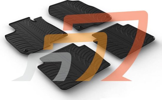 TN Profimatten frogum Porsche Cayenne I ANNÉE DE Construction 2002–2010 Premium Tapis de Sol d'origine en Caoutchouc Ajustement