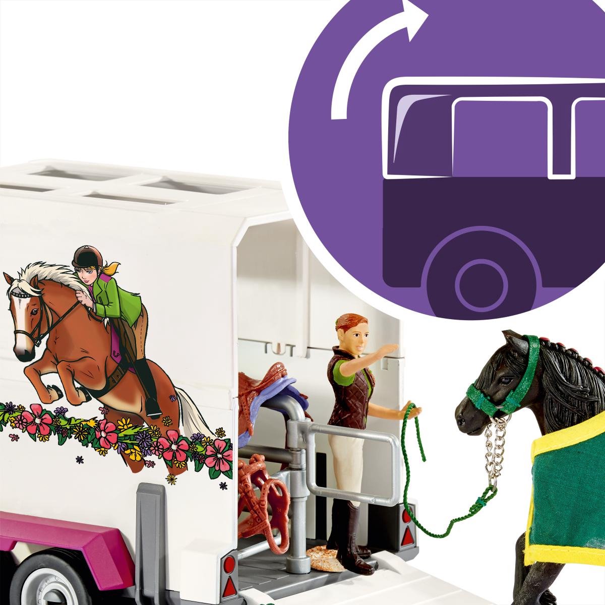 Schleich - Horse Club - Pickup met paardentrailer - 42346 — afbeelding 15