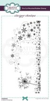 Creative Expressions Cling stamp - Kerst achtergRond - 11 x 22cm