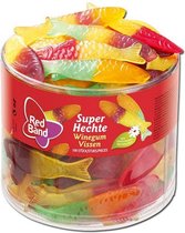 Red Band Winegum Vissen 1 pot à 100 stuks - Zacht snoep - Winegums met fruitsmaak - Zoet