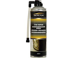 Protecton Bandenreparatie Spray 500ml – Directe Reparatie – Eenvoudig in Gebruik – Voor Noodsituaties – Geschikt voor Auto & Motor