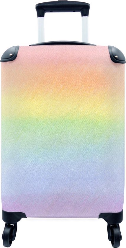 Valise - Arc-en-ciel d'illustration pour enfants sur papier aquarelle -  35x55x20 cm -... | bol