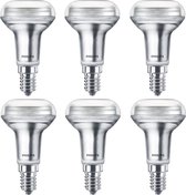 6 stuks Philips LED reflectorlamp R50 E14 2.8W 210lm 2700K Niet dimbaar Ø5cm