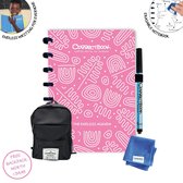 Correctbook Whiteboard Agenda Blossom Pink - tijdelijk incl. Correctbook rugzak - Uitwisbaar / Whiteboard Notitieboek