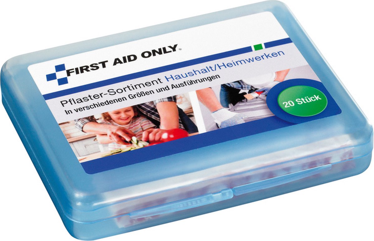 Goedkoopste First Aid Only pleisterset - thuis - 20 stuks assorti - AC-P10022