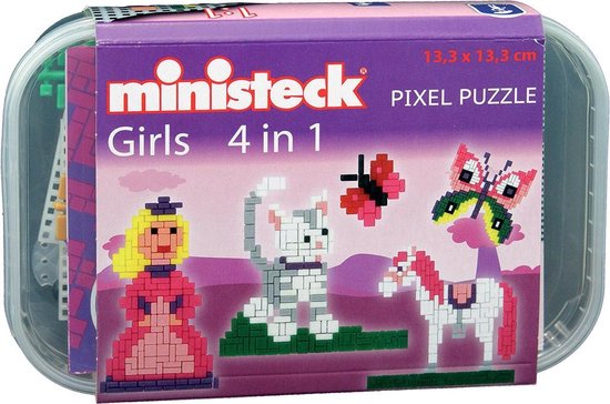 Vrijwel lineair Super goed Ministeck Girls 4in1 Plastic Doos 500 stukjes | bol.com
