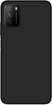 Hoesje Geschikt voor: Xiaomi Poco M3 - Silicone - Zwart